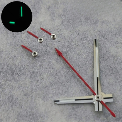 6 Pins Green Luminous Watch Hands for VK63 VK64 Silver Black Gold Rose Hands