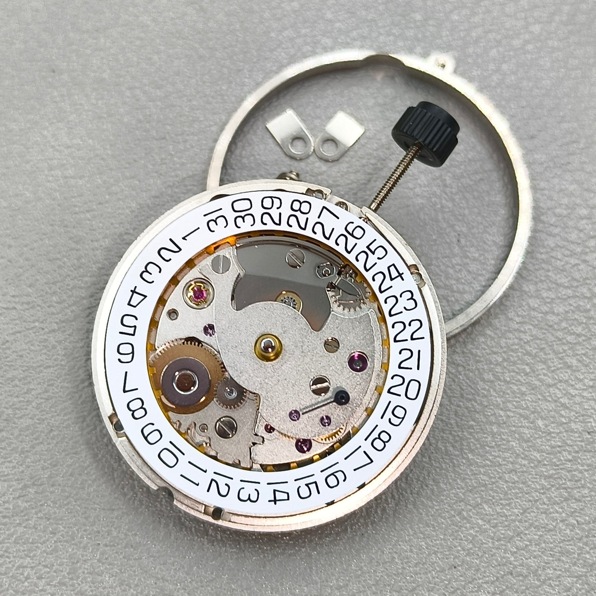 Swiss Original SW260-1 Mechanical Movement Silver Plated