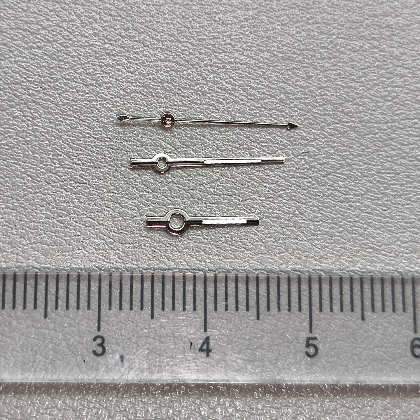 2 Sets/Pack Black+Silver Trim Watch Hands for Seagull ST6 Mechanical Movement