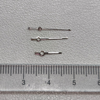 2 Sets/Pack Black+Silver Trim Watch Hands for Seagull ST6 Mechanical Movement