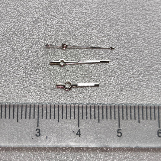 2 Sets/Pack Black+Silver Trim Watch Hands for Seagull ST6 Mechanical Movement