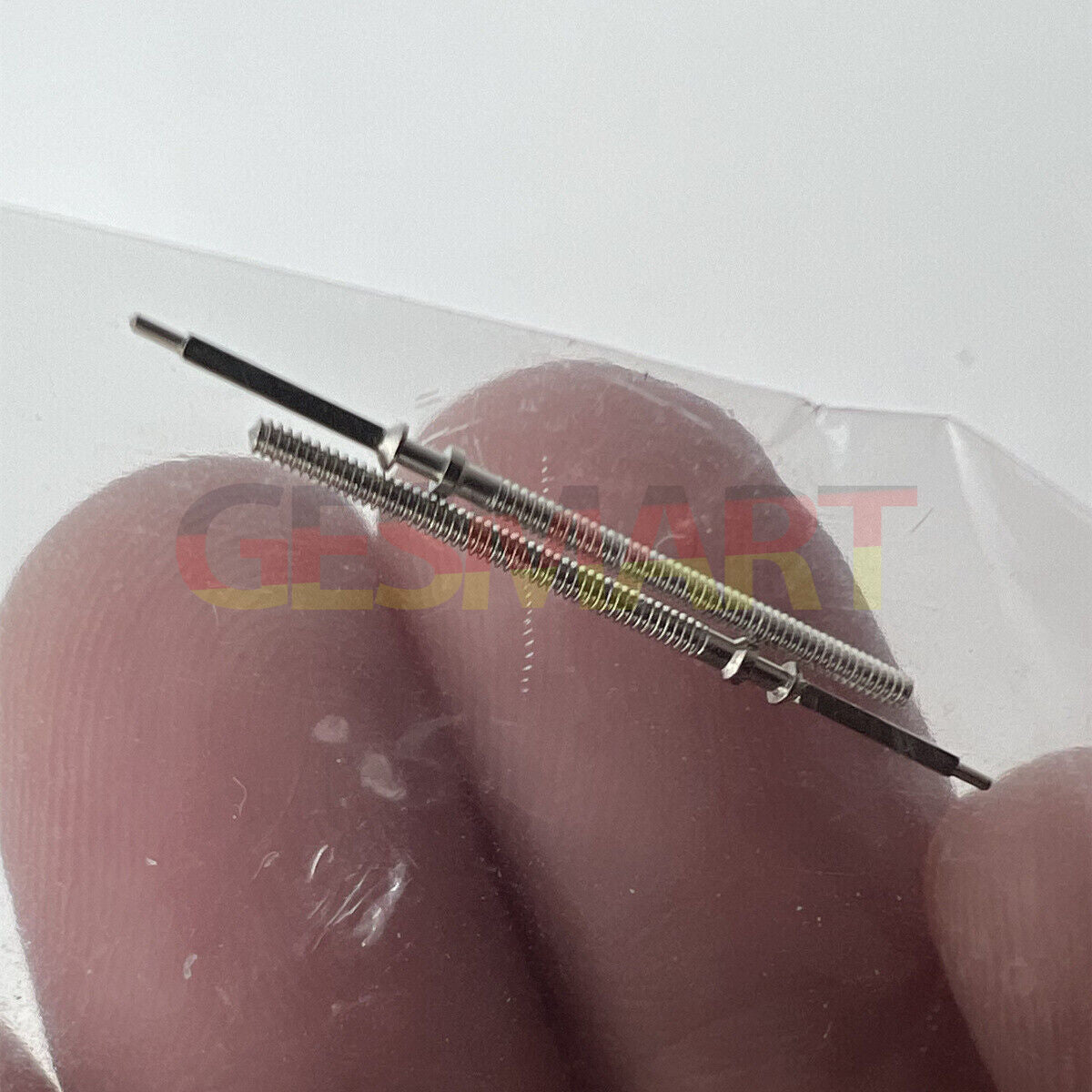 Set of 2 watch winding stems for Hongzhou 7500 movement, compatible with China-made watches, precision fit.