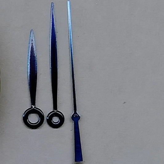 Blue 12x16x16mm watch hands compatible with IWC Portugal models, fits ETA 2892, 2824, 2834, 2836, 2846 movements.