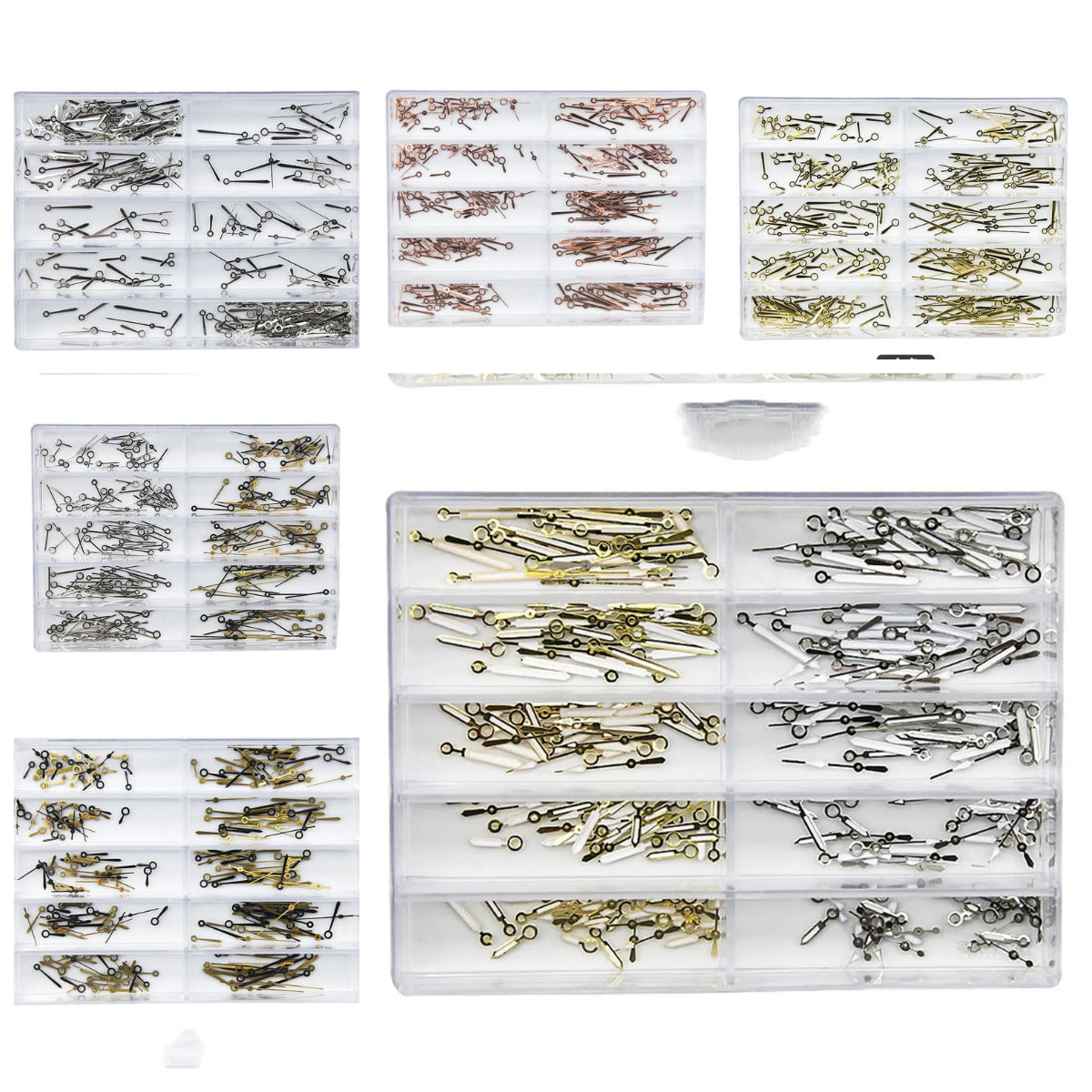 100 Sets Hour Minute Second Hand for 2035 Repair  3Pins Hands Quartz Watches