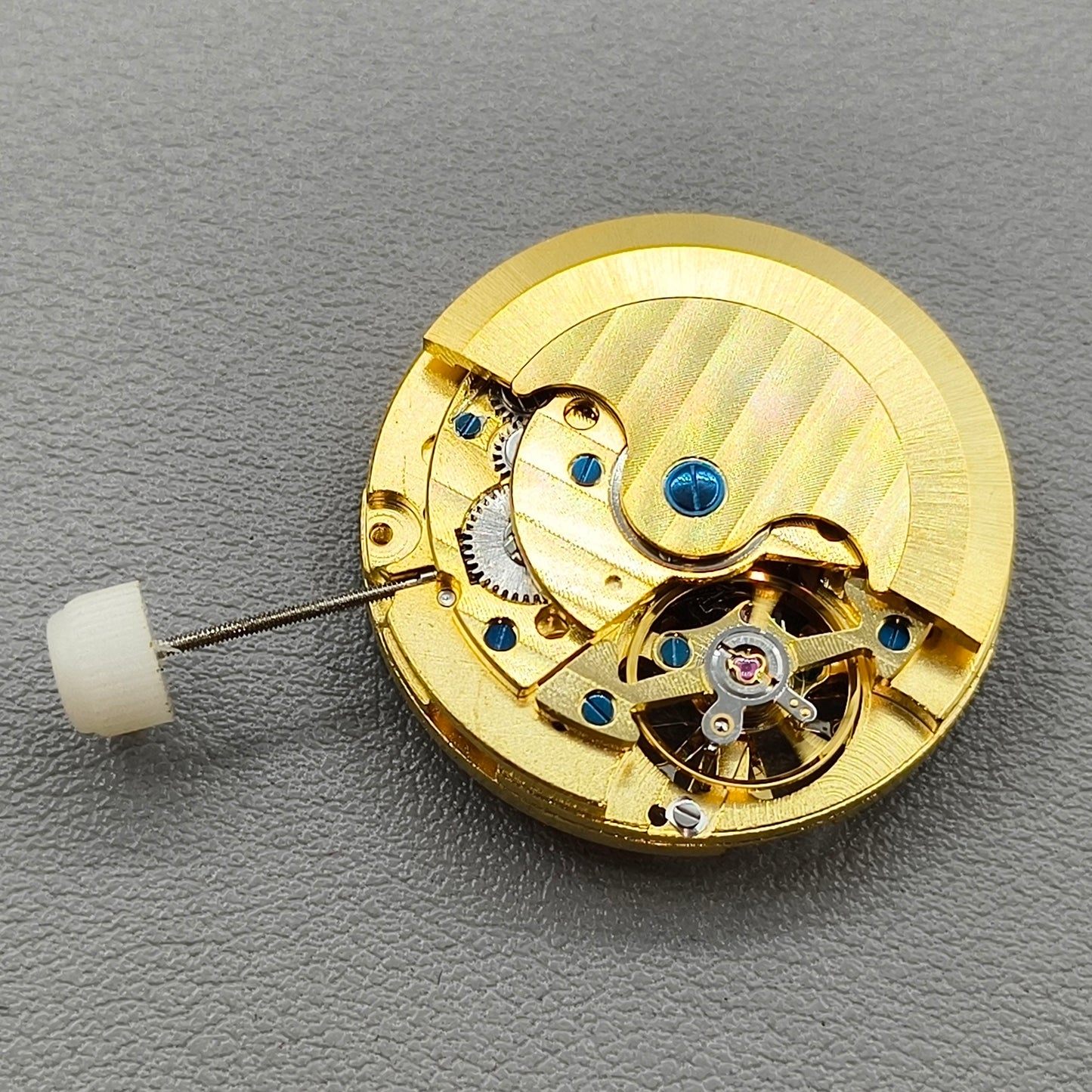 Men Golden Hollow Automatic Mechanical Movement Small Second@6 3 Hands