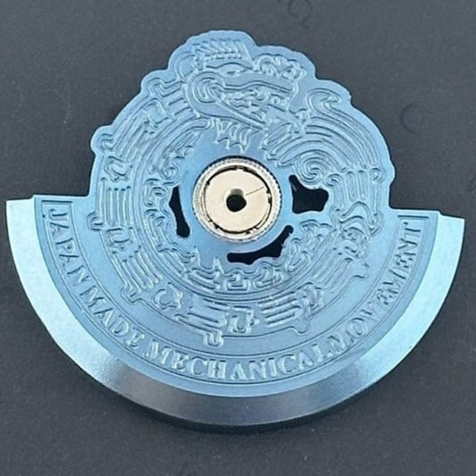 Modified Sea Blue Snake King Rotor Oscillating Weight for NH35 NH36 Movement