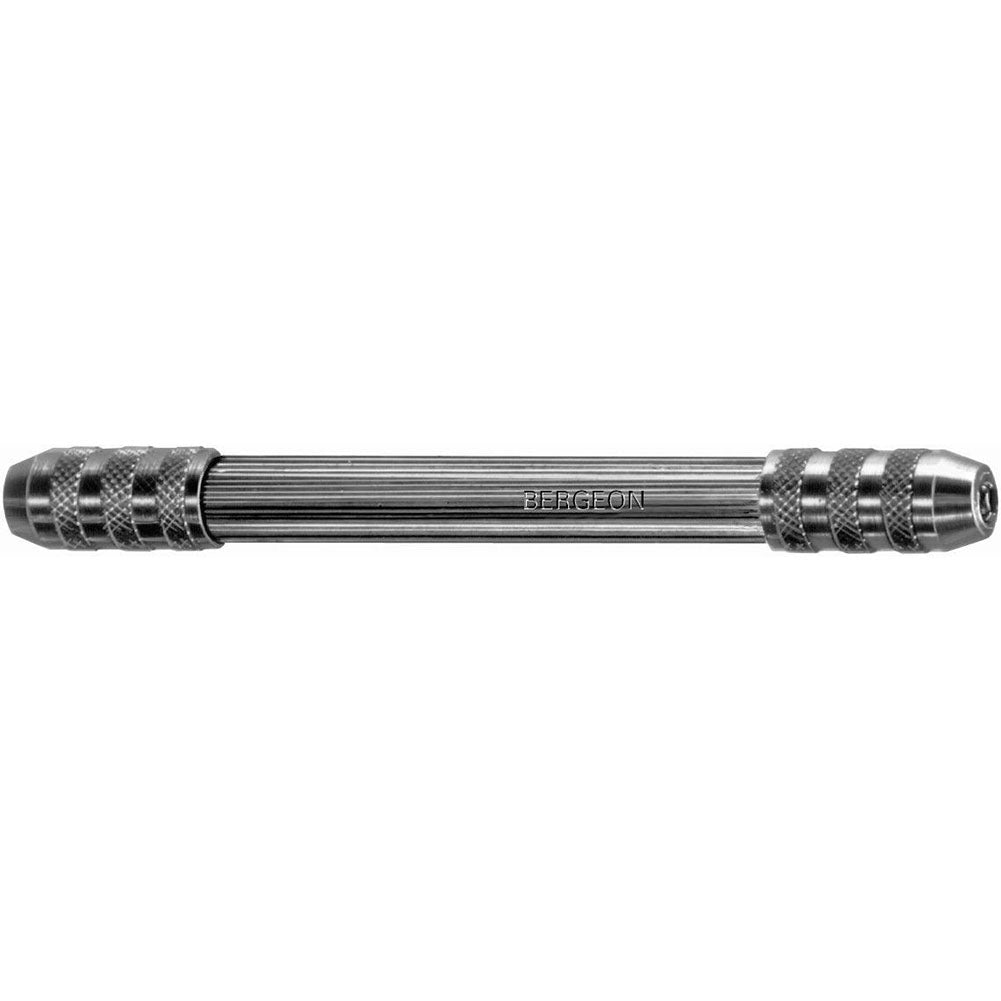 Bergeon 5679 Pin Vice Tool for precise watch pin handling, adjustable 0-1.5 / 1.9-3 mm opening.