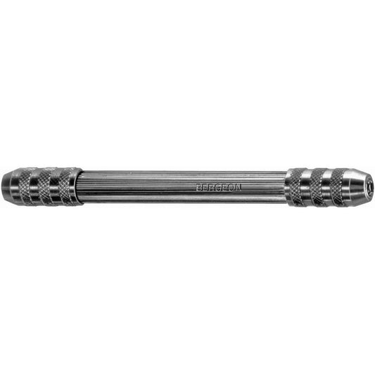 Bergeon 5679 Pin Vice Tool for precise watch pin handling, adjustable 0-1.5 / 1.9-3 mm opening.