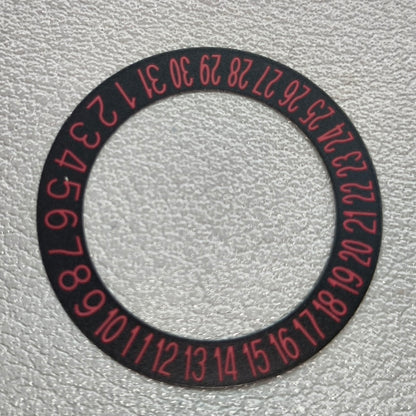 Red Font Date Disk Wheel Date Wheel Fit for NH35 NH36 Movement Date@6
