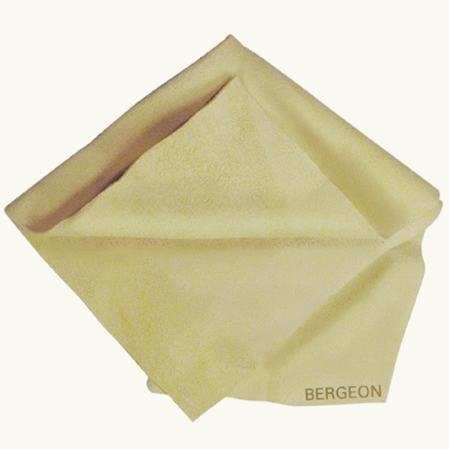 Bergeon 5693 suede cloth 480x340 mm for polishing watch accessories and delicate surfaces.