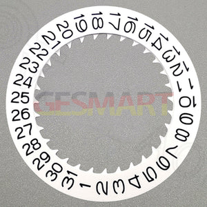 Watch Part Black Font White Date Disk Wheel for NH36 Movement Date At 9