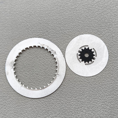 Japanese/English Golden Font Black Date Disk Wheel Set for NH36 Crown@3.0