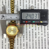 24mm SHANGHAI HAIDA Manual Mechanical Lady Watch Golden Nail Champagne Dial