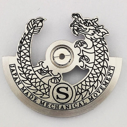 Silver Modified Dragon Shape Rotor Oscillating Weight for NH35 NH36 Movement
