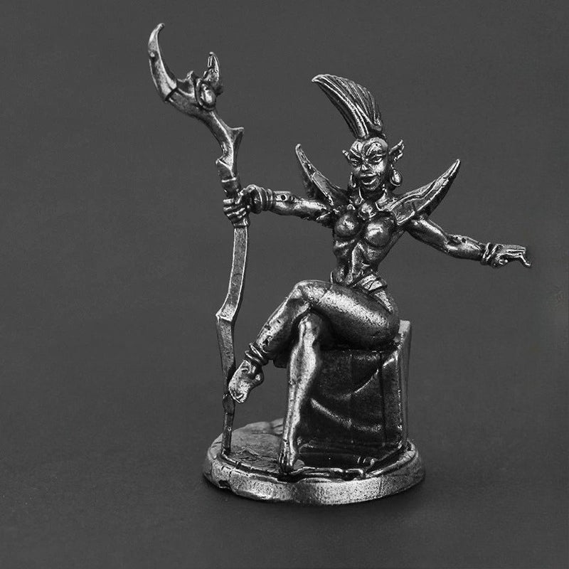 Ashen Witch Copper Miniature Figurine White Bronze Fantasy Wargame 202-2