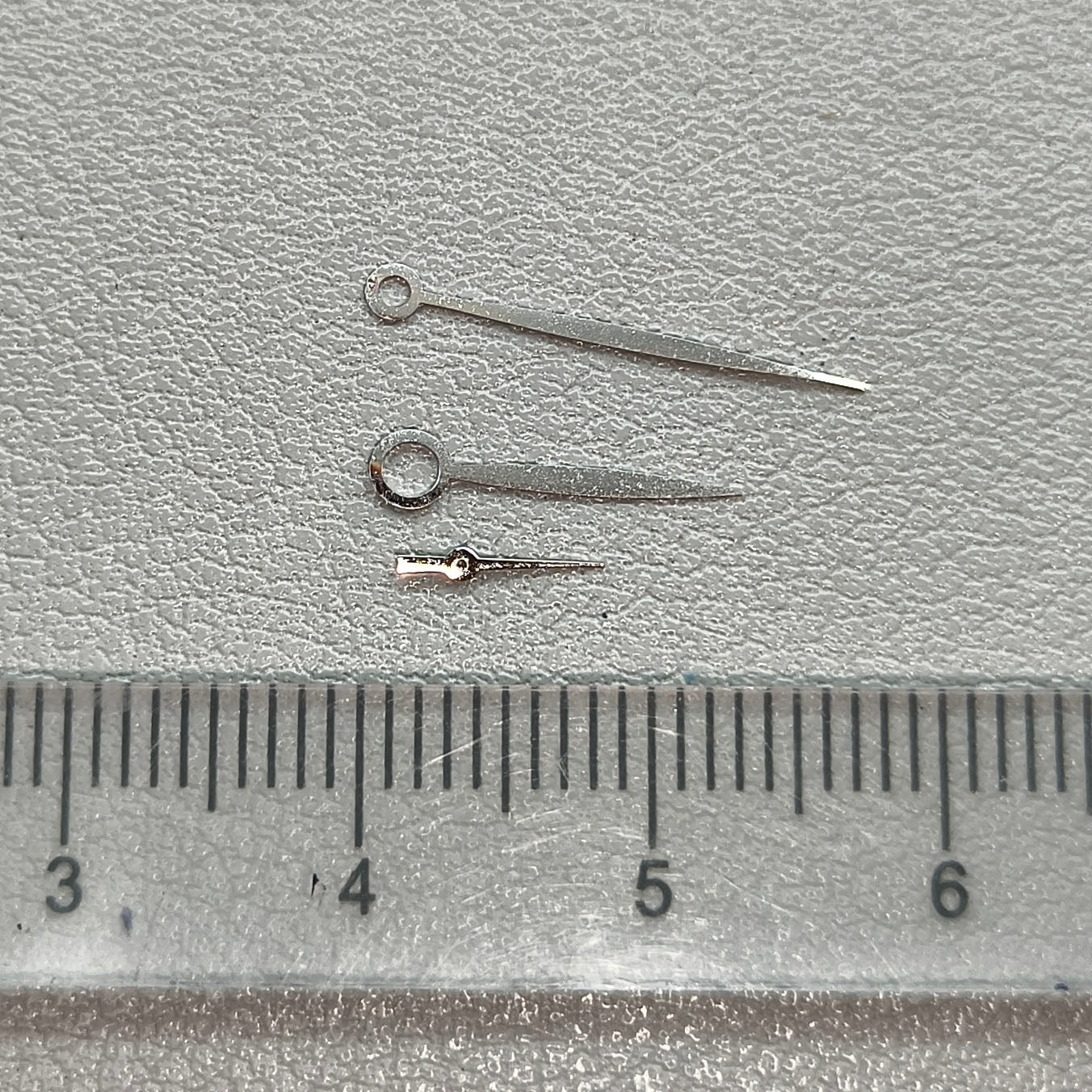 2 Sets/Pack Silver NO Lume Watch Hands Set Fit for NH35/NH36/4R/7S Movement