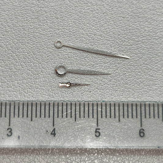 2 Sets/Pack Silver NO Lume Watch Hands Set Fit for NH35/NH36/4R/7S Movement