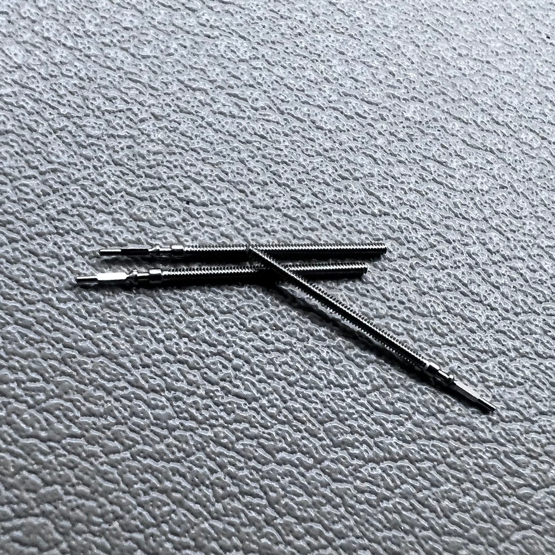 Set of 3 watch winding stems for VX00, VX01, VX10, VX11 quartz movements, precise fit.