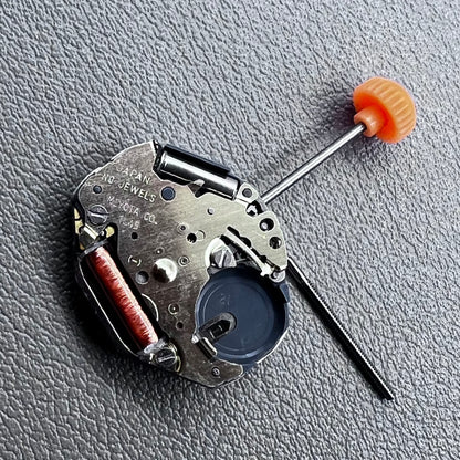 Japan Miyota 1L45 quartz movement with small second hand, precise watch accessory for repair and customization.