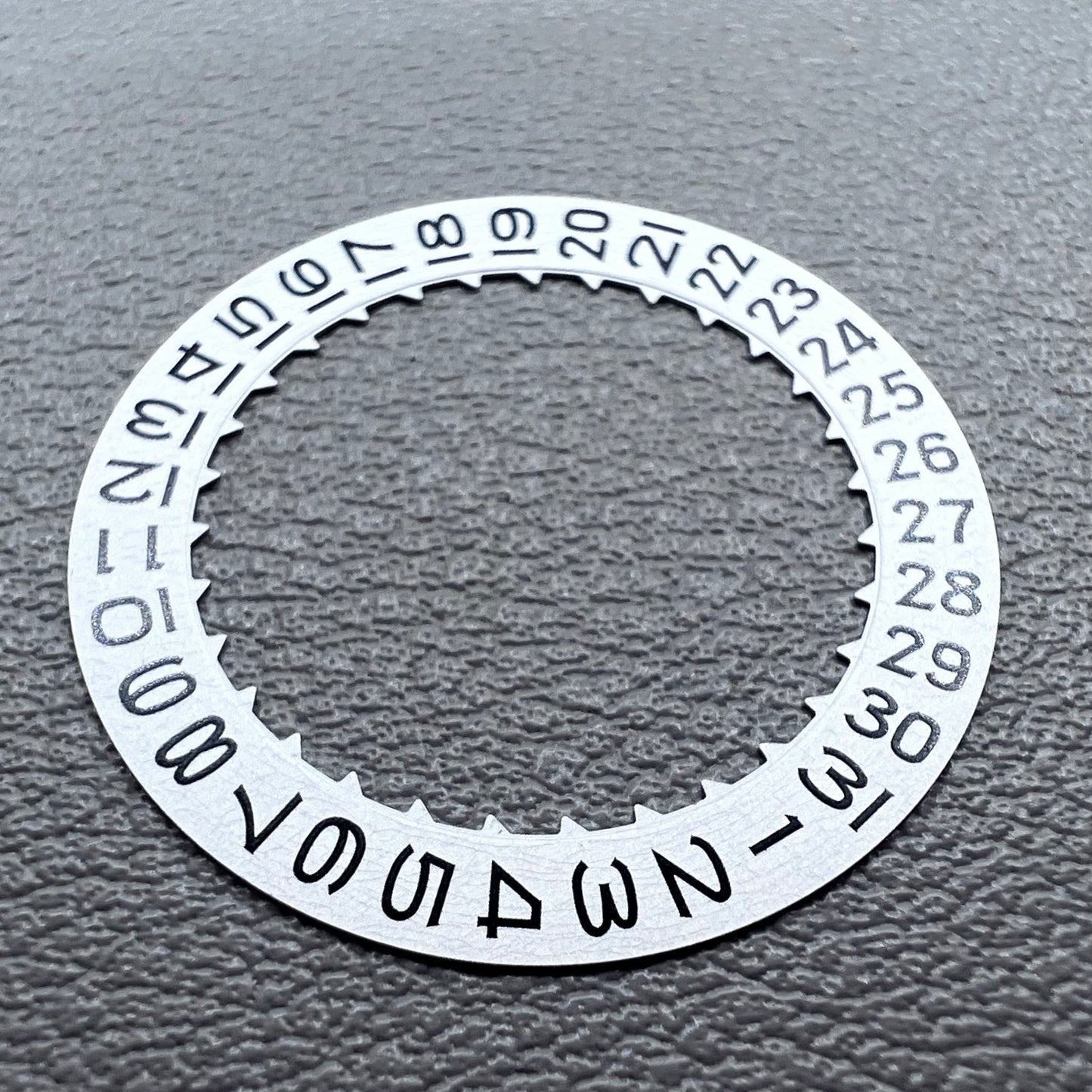 White Date Disk Wheel for Japan Miyota 9015 Movement Date@3