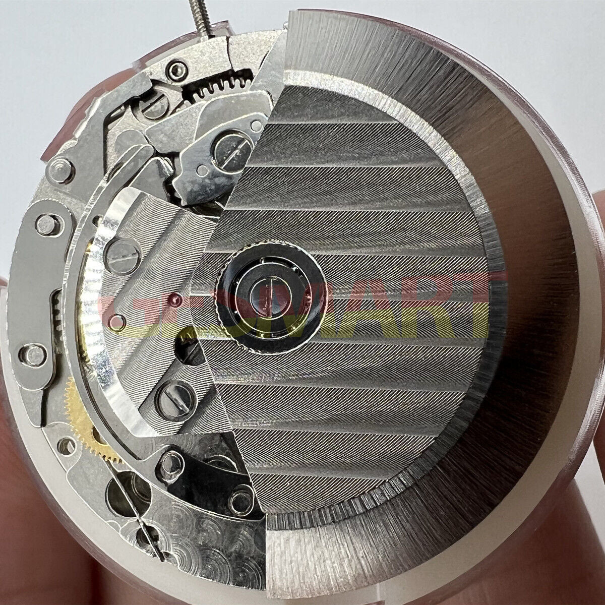 Close-up of 7753 mechanical movement clone, precision-engineered for Daytona watch accessories.