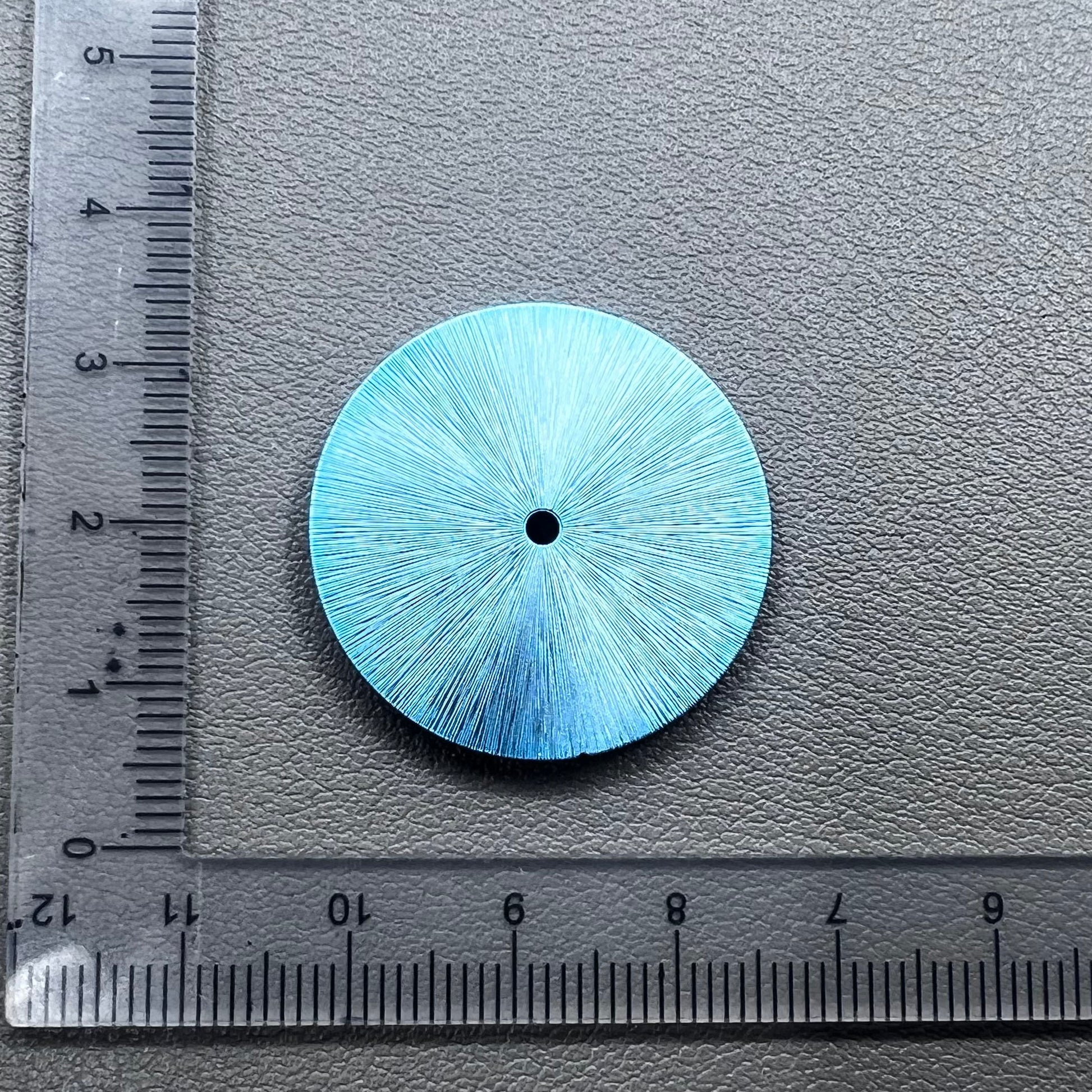 Ice Blue 28.5mm watch dial with solar radiation pattern, compatible with Miyota 8215 8200, brand quality.