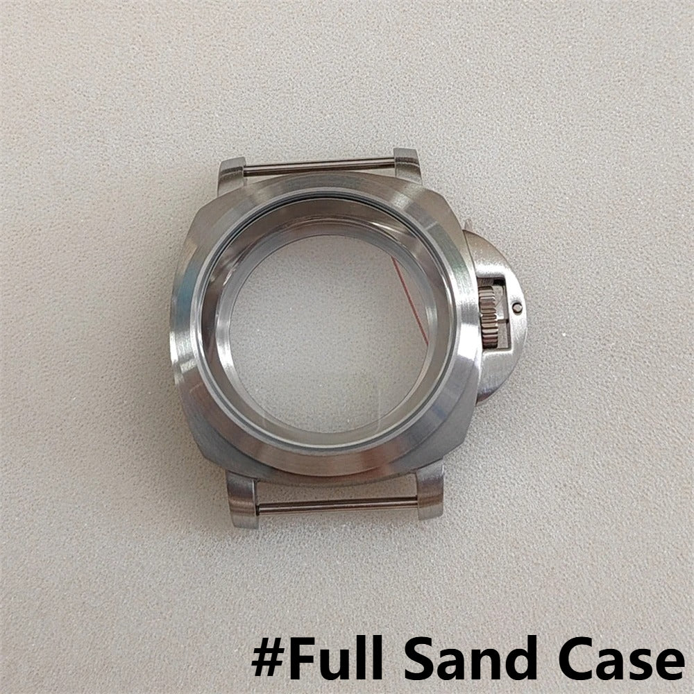 40MM Silver Stainless Steel with Handle Watch Case for NH35 NH36 4R36 7S26