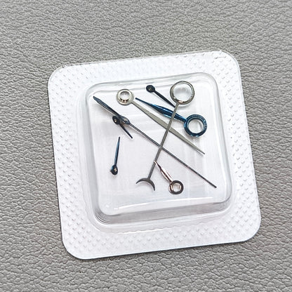 Blue Polished Trim 8 Pins Watch Hands Fit for ETA 7751 Mechanical Movement