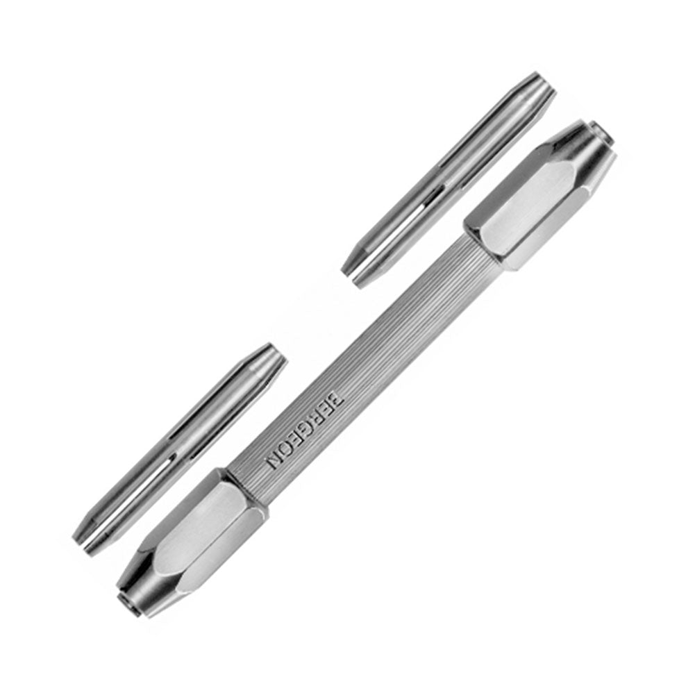 Bergeon 5860 pin vise for precise watch repair, opening 0-3mm, ideal for delicate accessory work.