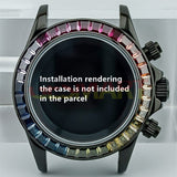 39mm Colorful Imitation Diamond Gemstone Watch Bezel for VK63 Movement