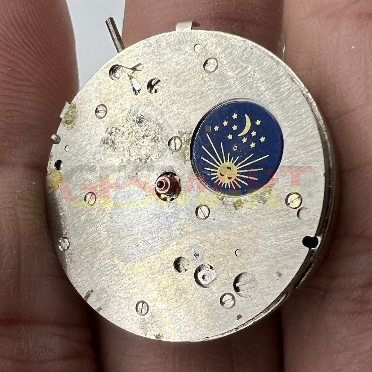 Automatic mechanical watch movement for repair practice, China made, ideal for watch enthusiasts and hobbyists.