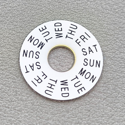 White Week Disk Wheel Week Wheel Generic for China Made/ETA 7750 Mechanical Movement