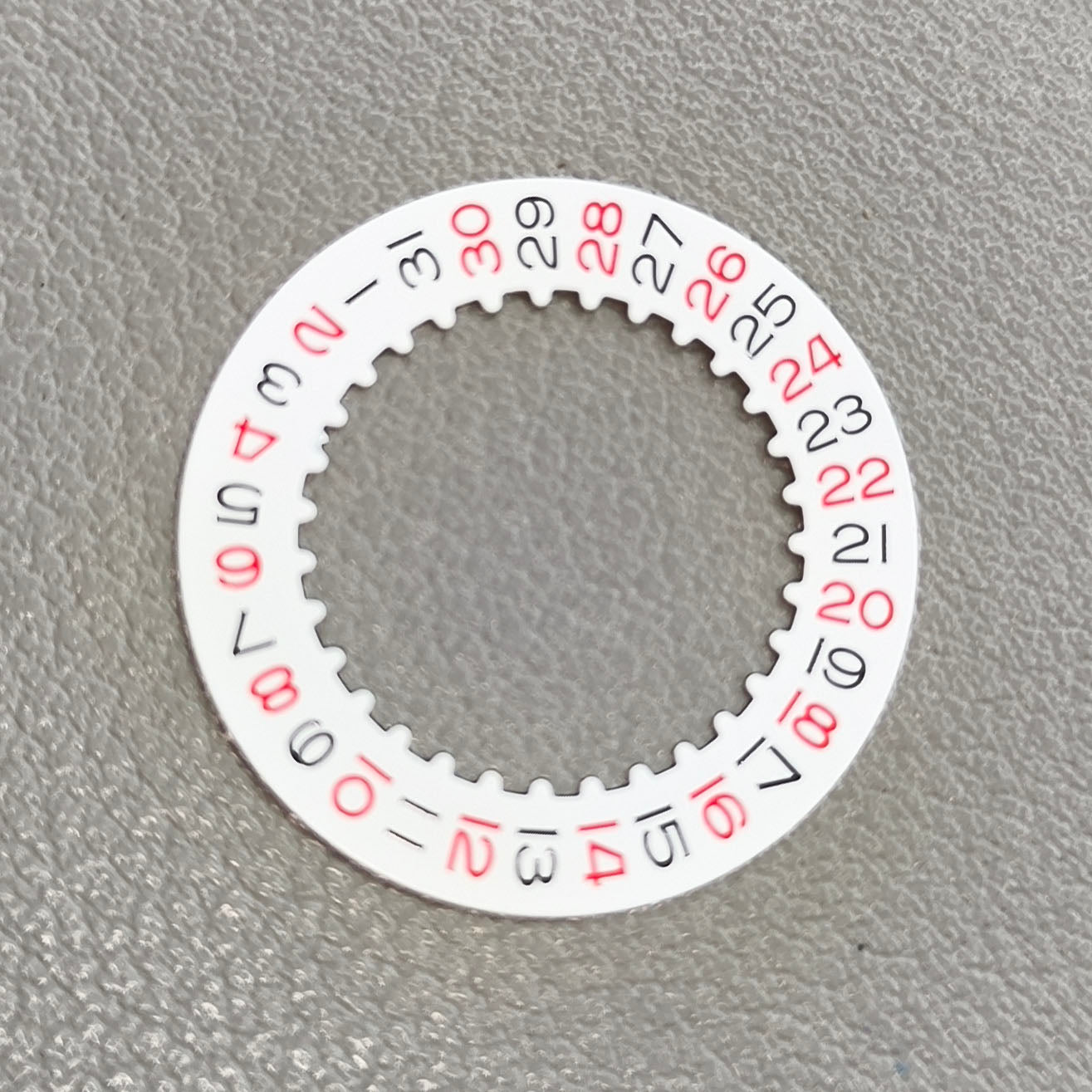 Vintage Red Even Number White Date Disk Wheel for 3235 3285 Mechanical Movement