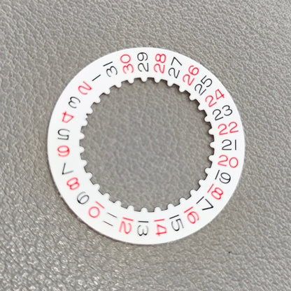 Vintage Red Even Number White Date Disk Wheel for 3235 3285 Mechanical Movement