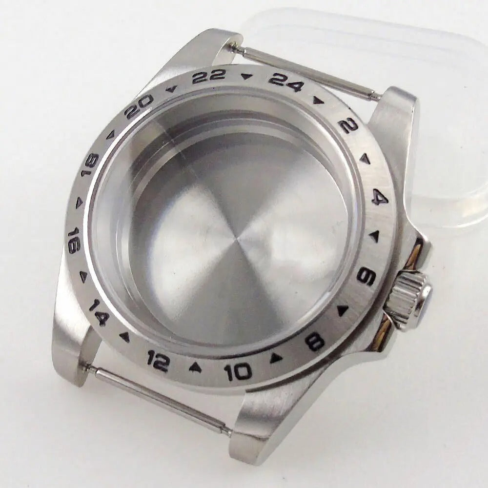 39mm GMT Bezel Sapphire Watch Case Fit NH34/35/36 PT5000 Miyota 8215 2836 2813