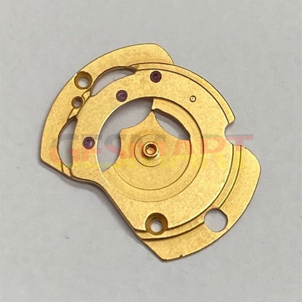 Golden automatic watch wheel bridge compatible with ETA2824 2834 2836 movements, precise fit accessory.