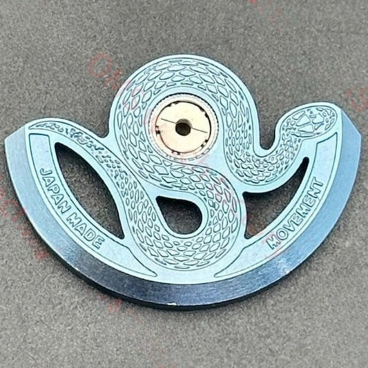 Modified Blue Twisted Snake Rotor Oscillating Weight for NH35 NH36 Movement