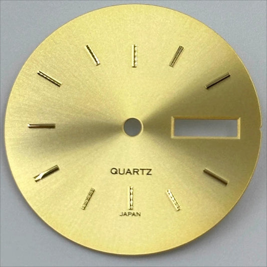 Golden 28.5mm Nail-style Datejust watch dial, no lume, compatible with 2305 movement.