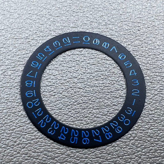 Blue Font Date Wheel Overlay for ETA 2824 2836 Miyota 8215 8200 Movement Date@3