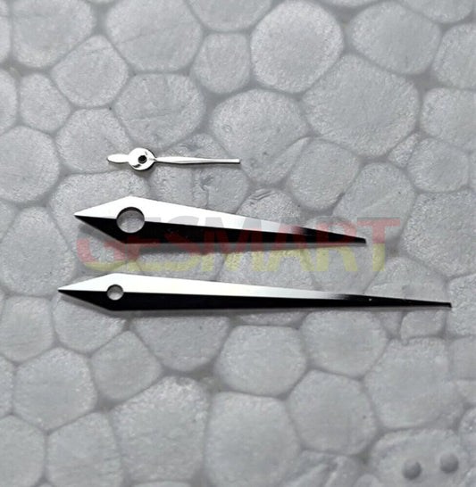 Aiguilles de montre en forme de flèche argentée 10 x 14 x 4,5 mm pour mouvement à quartz Miyota 1L45