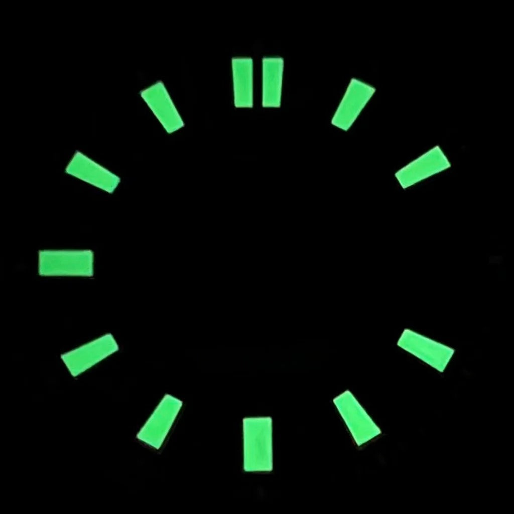 28.5mm Single Calendar Luminous  Water Ripple Texture Watch Dial Fit NH35 NH36