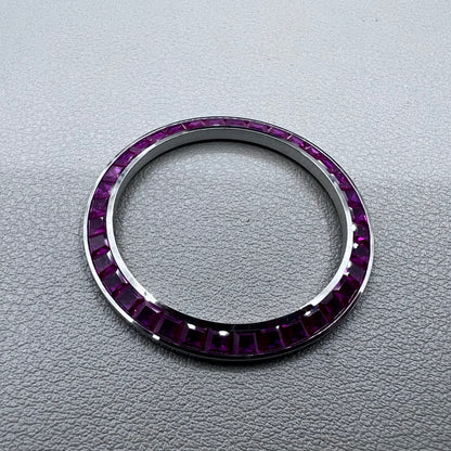 Inclined Rose Pink Watch Bezel Daytona T-Shaped Square Moissanite