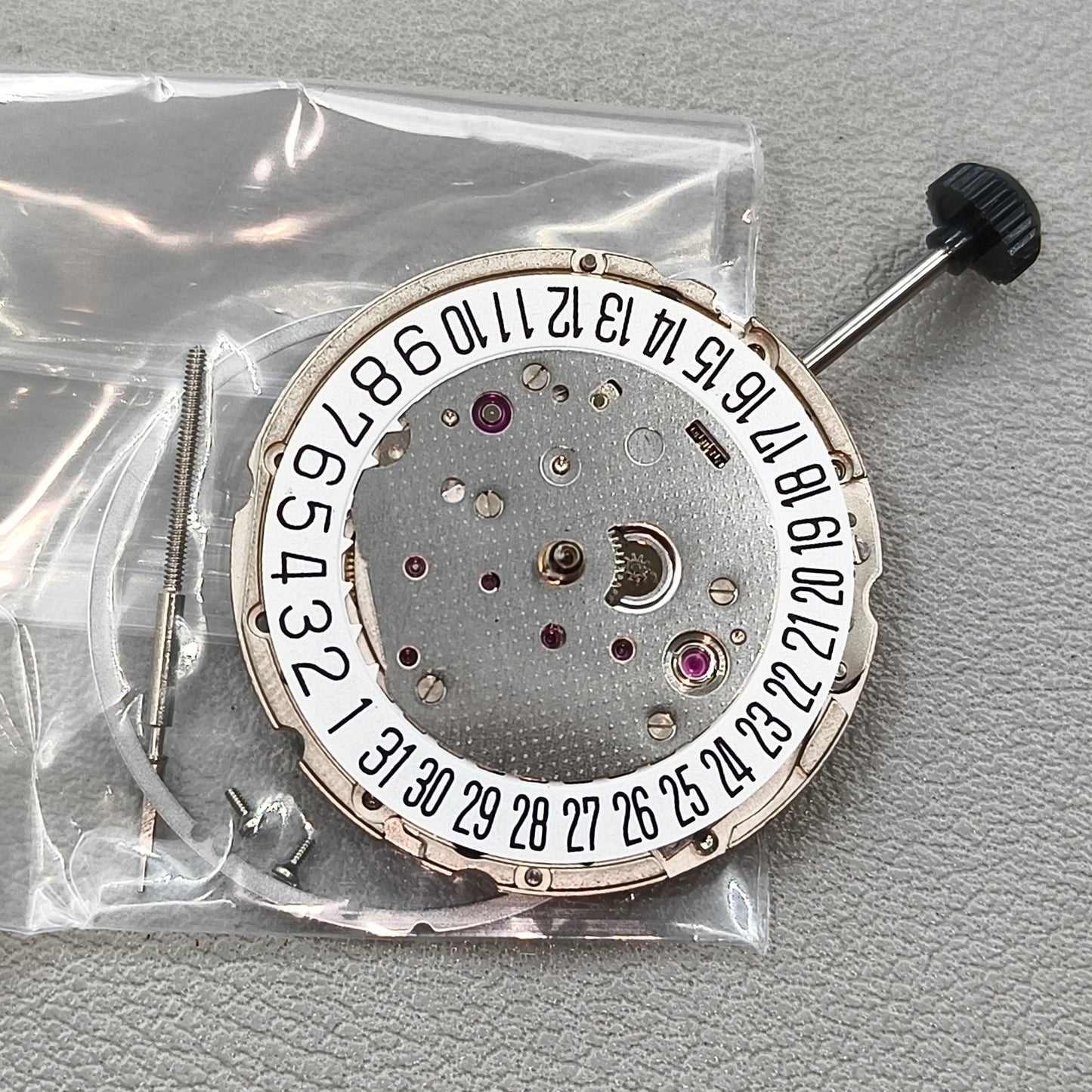 Japan Miyota 9015 Automatic Mechanical Movement Silver Plated Date@6