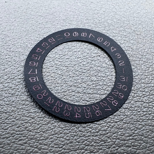 Date Wheel Overlay for ETA2824 2836 Miyota 8215/8200 Movement Date@3 Red Font