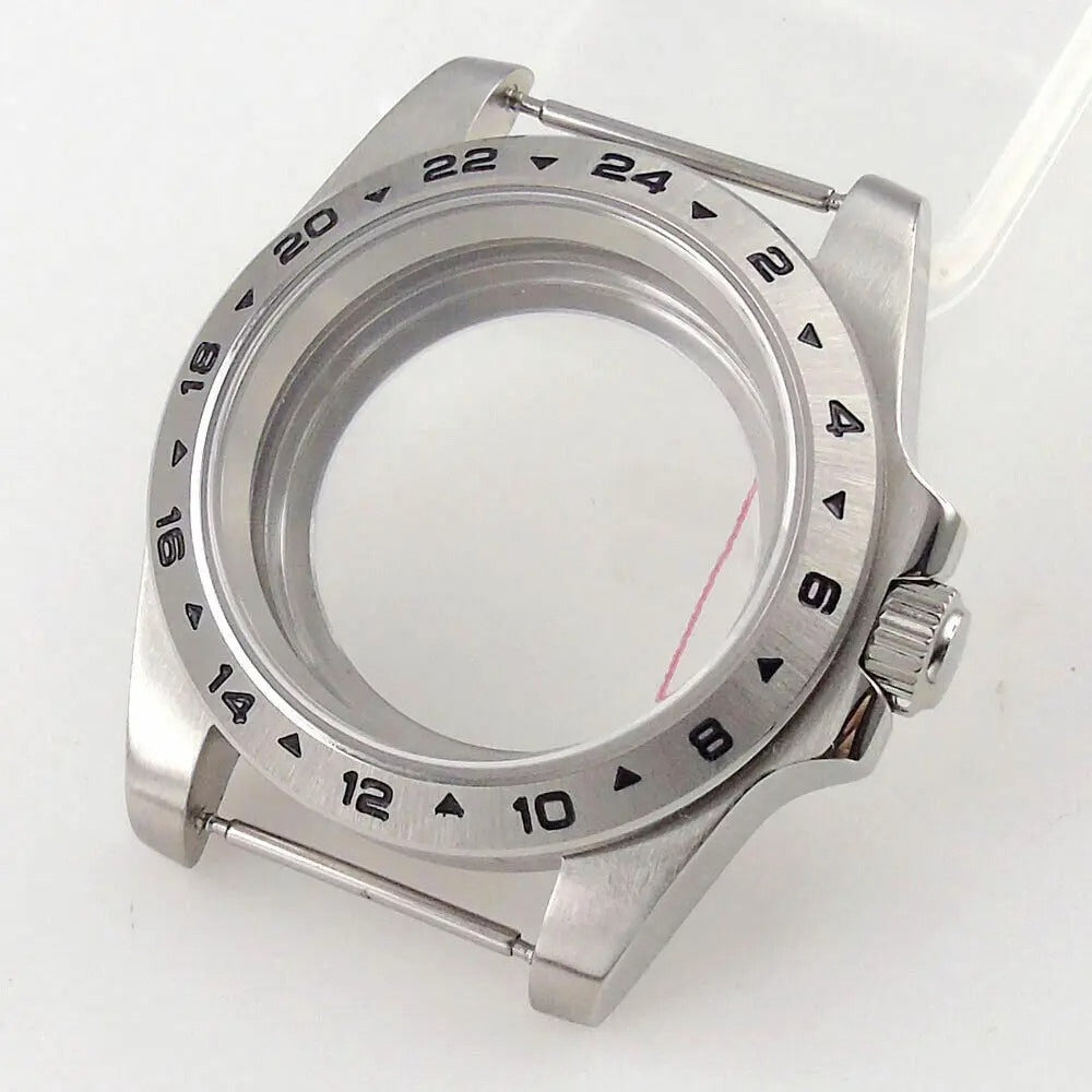 39mm GMT Bezel Sapphire Watch Case Fit NH34/35/36 PT5000 Miyota 8215 2836 2813