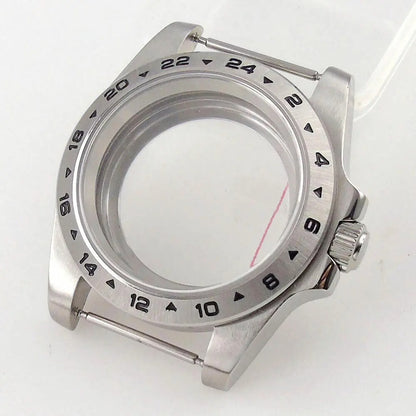 39mm GMT Bezel Sapphire Watch Case Fit NH34/35/36 PT5000 Miyota 8215 2836 2813