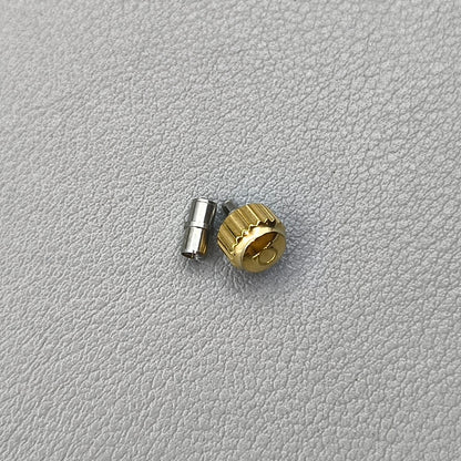 Gold Watch Crown with Tube for OMEGA Seamaster 300 Watch (Size:6.0mm)