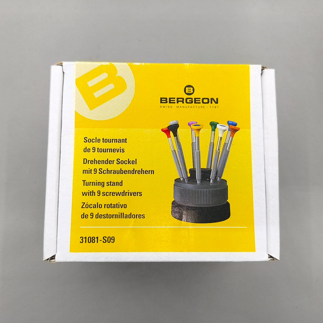 Bergeon 31081-S09 Antimagnetic Ergo Set of 9 Screwdrivers Replacement 8899-S09