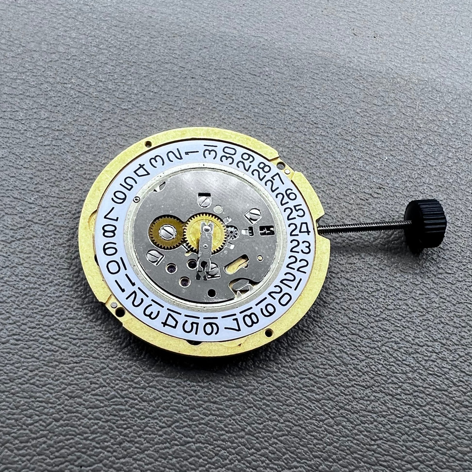 Swiss Ronda 1006 Slimtech quartz watch movement with date display at 3 o'clock, precision timekeeping