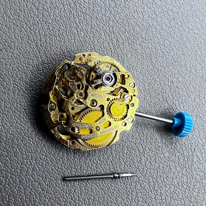 Japan Miyota 6T33 Golden Hollow Hand-winding Mechanical Movement 3 Hands
